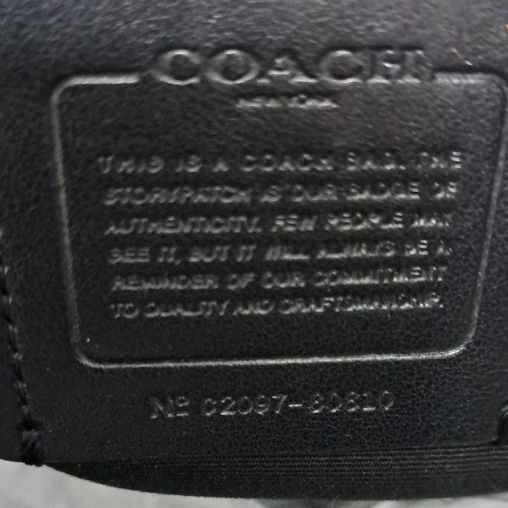 Coach Signature Black and Brown Tote - Picture 2 of 7
